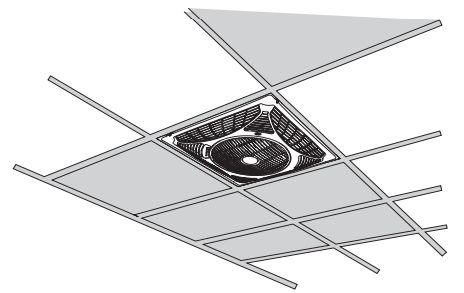 Ventilator Windsquare in der Zwischendecke Ventilator Windsquare in der Zwischendecke